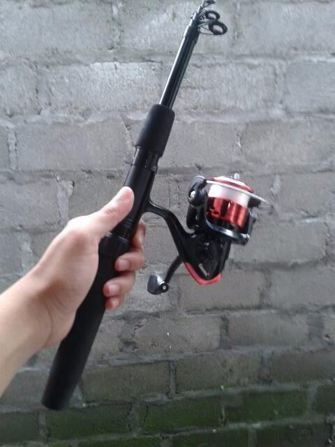 ASLI!!! Limited 1 set alat pancing / joran + reel + senar + kail ( tegek, ril, - sFoytm