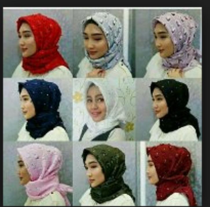 Jilbab Hijab Mata Dewa Bawal Bulu Hati