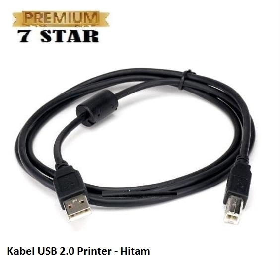 Kabel USB 2.0 Printer 7STAR - Kabel USB Penghubung Komputer Ke Printer - Hitam