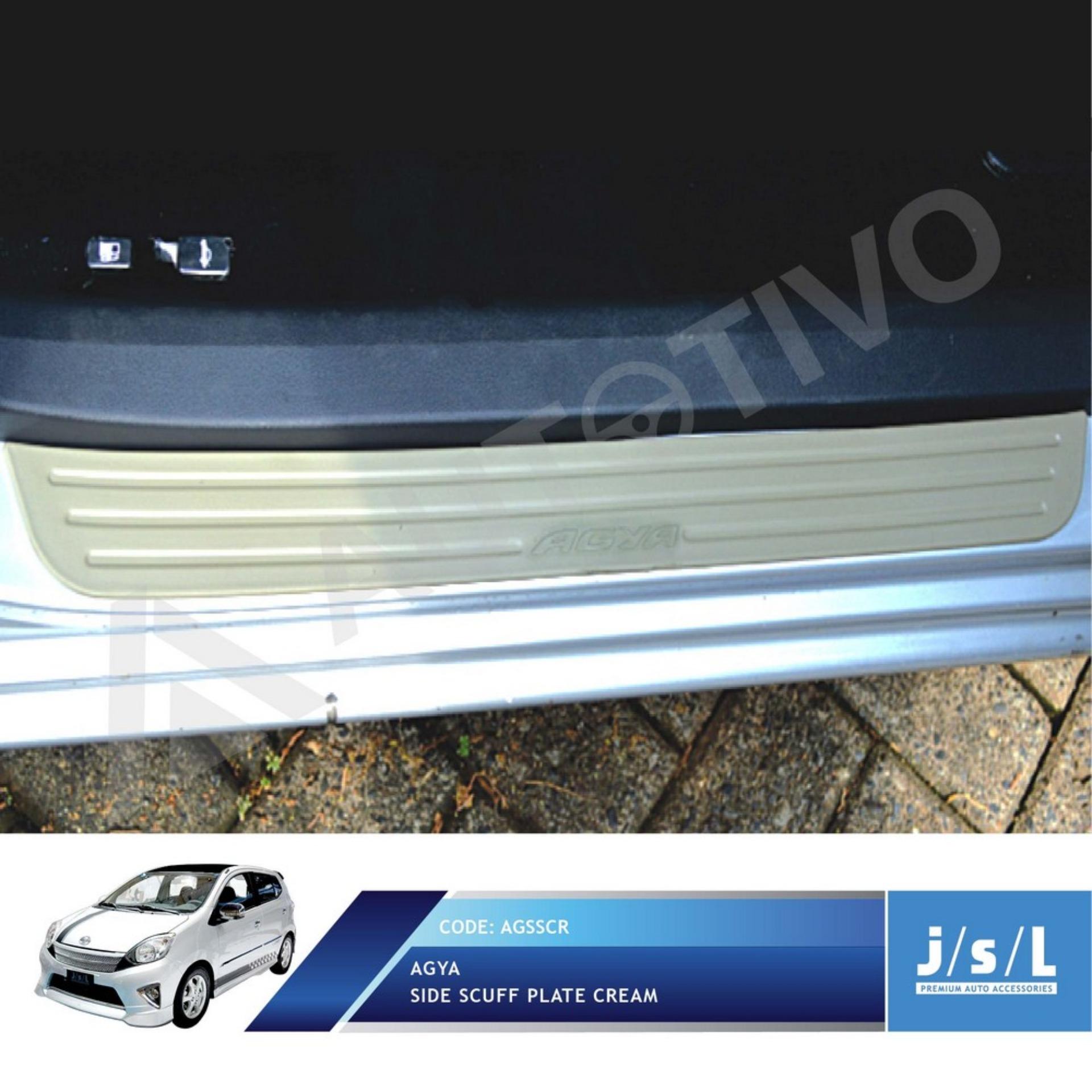 Toyota Agya Side Scuff Plate Cream / Sillplate Samping Krem JSL Giá 52,500 Đồng*Miễn phí vận chuyển