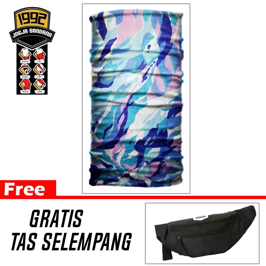 Masker Buff (BELI 1 GRATIS TAS WAISTBAG) Masker Berkendara Scarf Pria Masker Wajah Aksesoris Olahraga Outdoor Sepeda Motor - Limited Edition