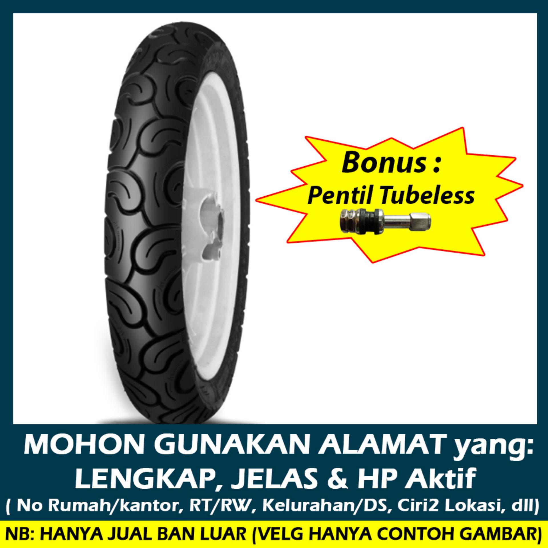 FDR Facio Ukuran 90/90 - 14 Tubeless Ban Motor Matic (Bonus Pentil Tubeless)