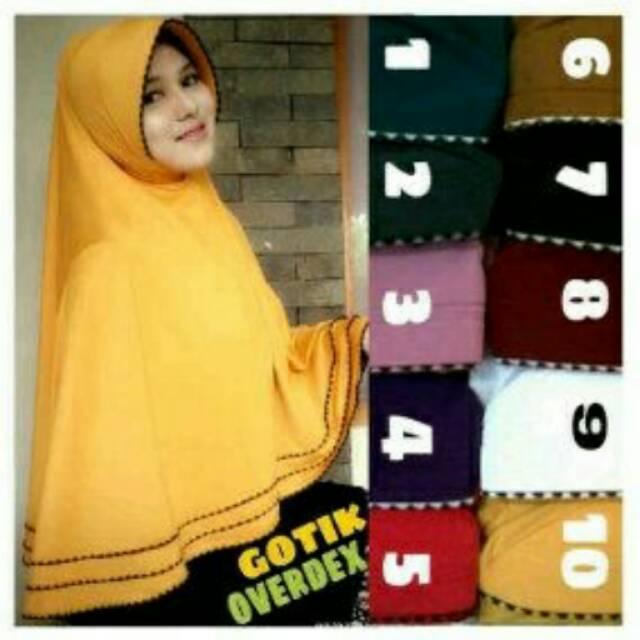 Hijab/Jilbab Syar'i Gotik Overdeck (putih)