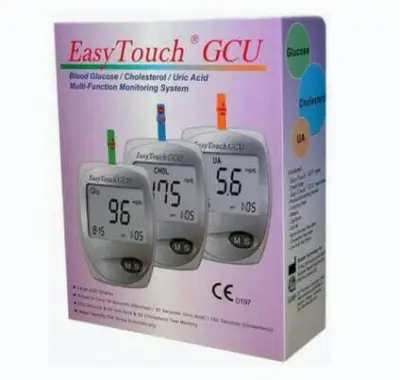 Alat Cek Gula Darah Asam Urat Kolesterol Digital/Gcu Easy Touch 3 In 1