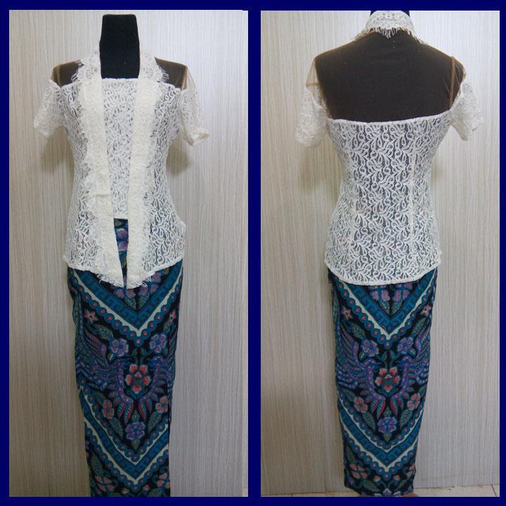 Kebaya Modern Ijab Pengantin Brokat Kebaya Wisuda Tunangan Lamaran Among Tamu Brokat Rumput Laut RR1643 PUTIH Arcobaleno Pesan Kebaya Seragam,Jual baju model kebaya modern terbaru, cocok untuk wisuda, pernikahan, kondangan dan acara resmi lainnya