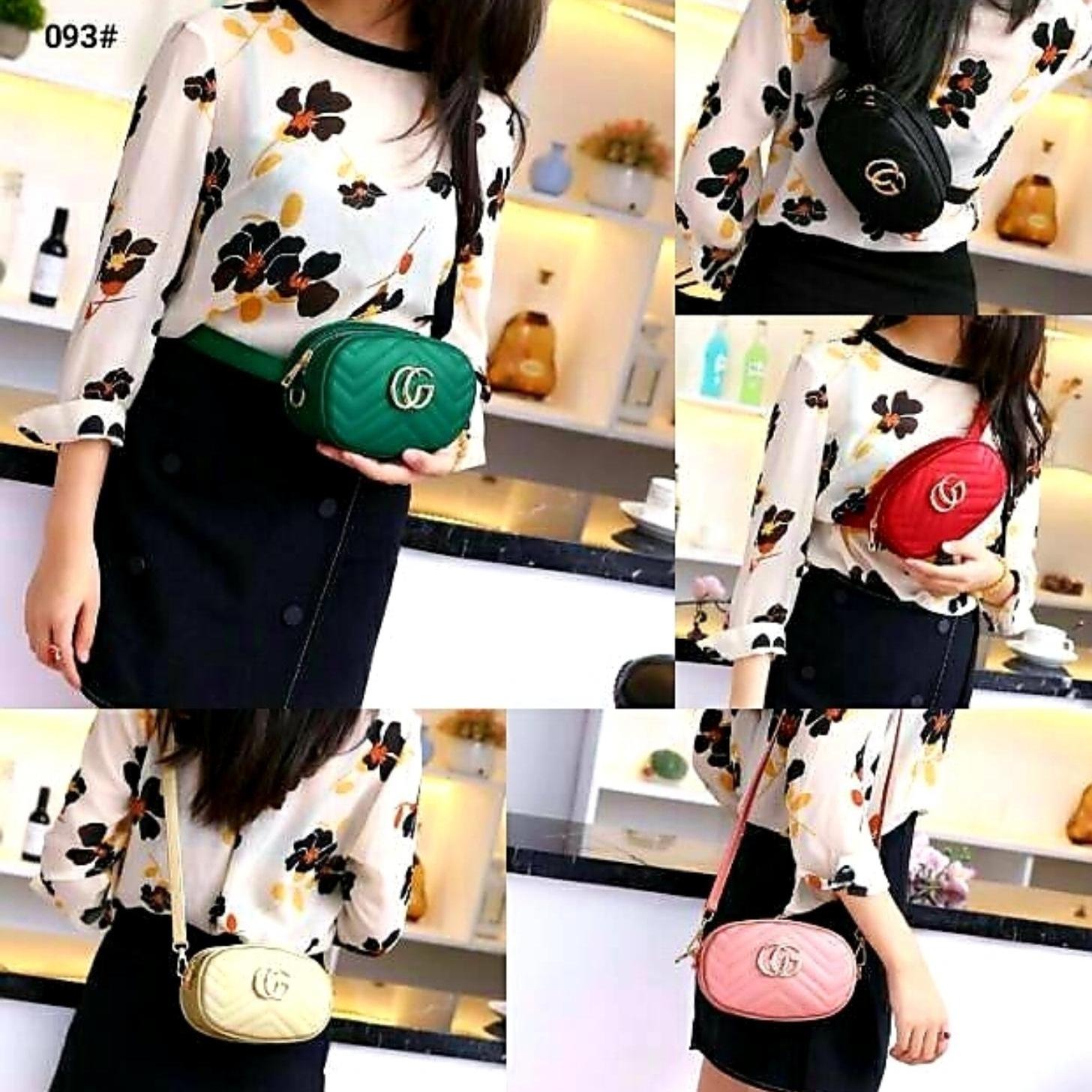 galery tas pinggang wanita nagita jelly 19CM BISA BAYAR DI TEMPAT kualitas super import new arival 2018 2 TALI tas wanita-tas import-tas selempang