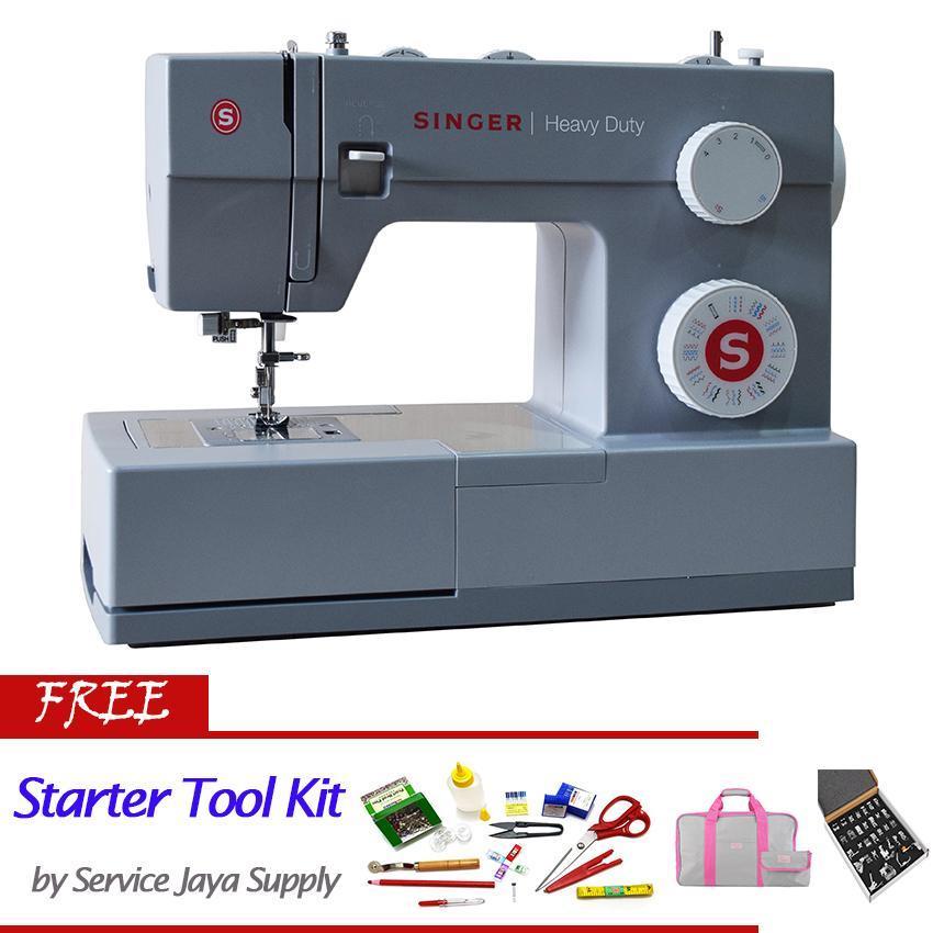 SINGER 4432HD Mesin Jahit Portable Heavy Duty +FREE SJS Starter Kit