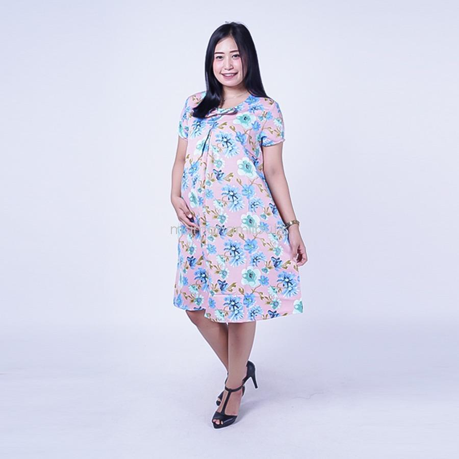 FREE CD Hamil Mama Hamil Baju Hamil Dress Ceplok Bunga Kutung Modis Dress Hamil Batik / Dress Hamil Modis / Dress Hamil Korea / Dress Hamil Online / Dress Hamil cantik dan Modis / Dress Hamil Menyusui / Dress Ibu Hamil