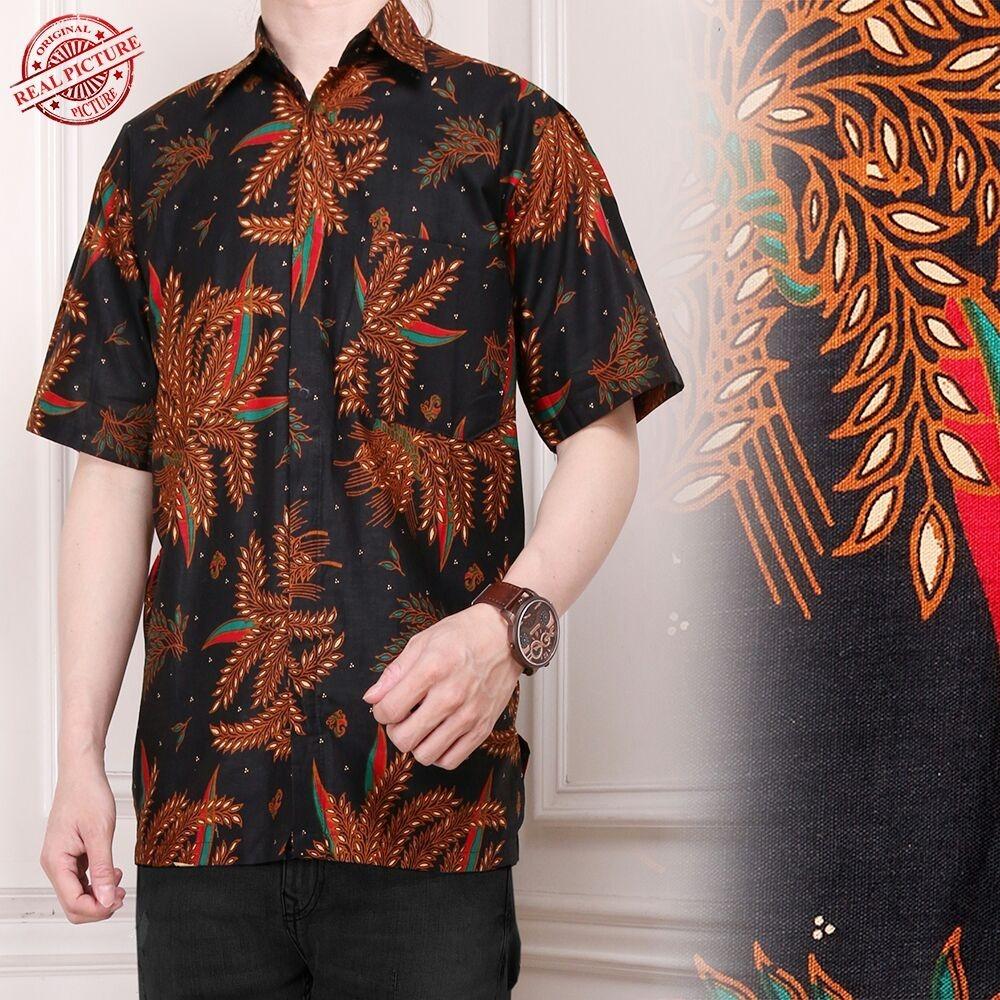 Cj collection Atasan kemeja batik pria jumbo shirt Adipati M - XL