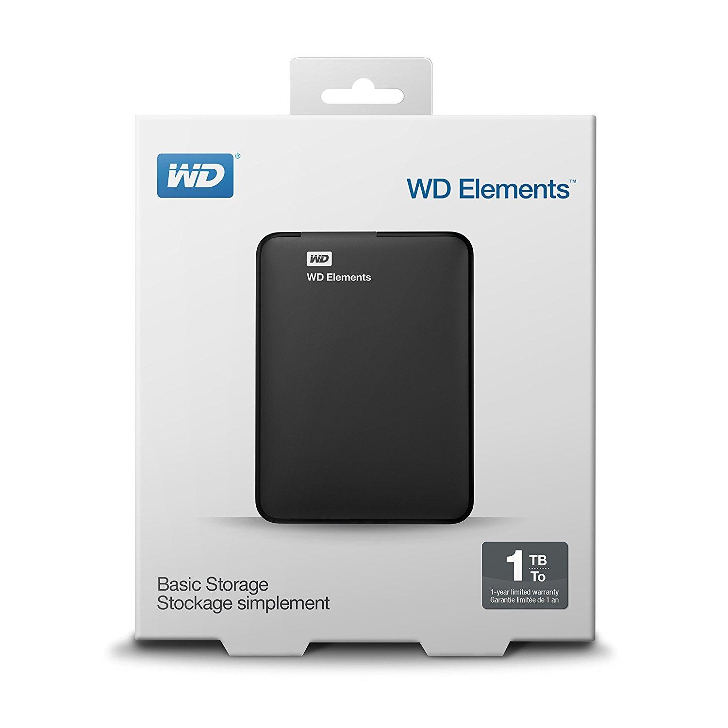WD ELEMENTS HDD EXTERNAL 1TB