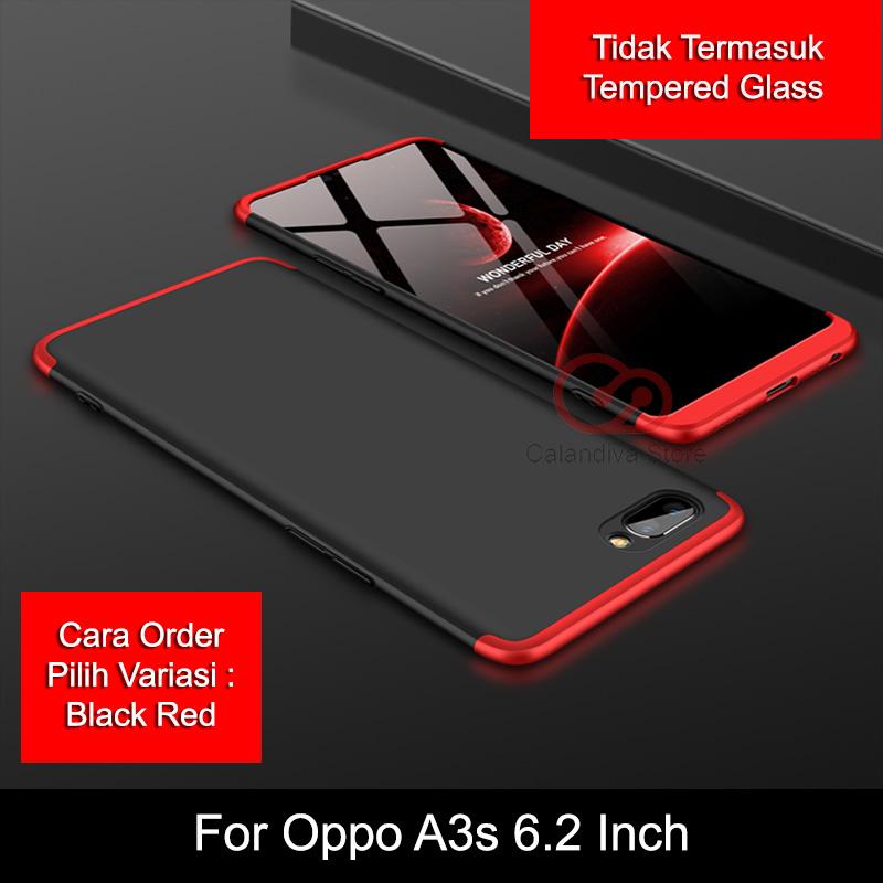 Calandiva Premium Front Back 360 Degree Full Protection Case for Oppo A3s 6.2 Inch