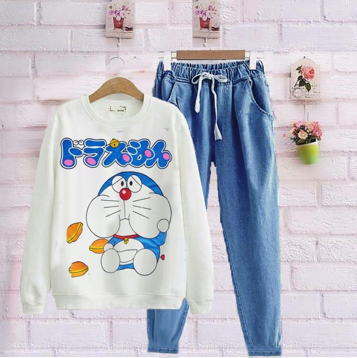 novi.olshop STELAN DORA CHABBY (Atasan + Celana) / Setelan Wanita / Setelan Model Korea / Setelan Pendek / Kaos Wanita / T-Shirt Wanita / Stelan Babyteri / Celana Wanita stelan oshin kulot / jumsuit wanita / Blosuse Wanita / Rok Wanita / Baju Terusan