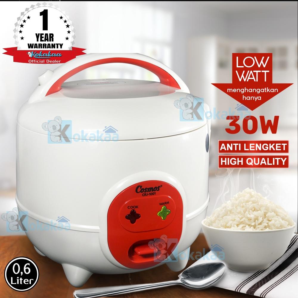 Cosmos Rice Cooker 2in1 CRJ-1001 Penanak Nasi Otomatis 0.6 Liter Serbaguna