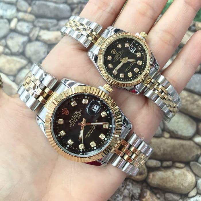 Jam Tangan Couple Rolex Rantai Tanggal Aktif New / jam tangan trend / jam tangan ori / jam tangan trendy / jam tangan branded / jam tangan original / jam tangan keren / jam tangan murah