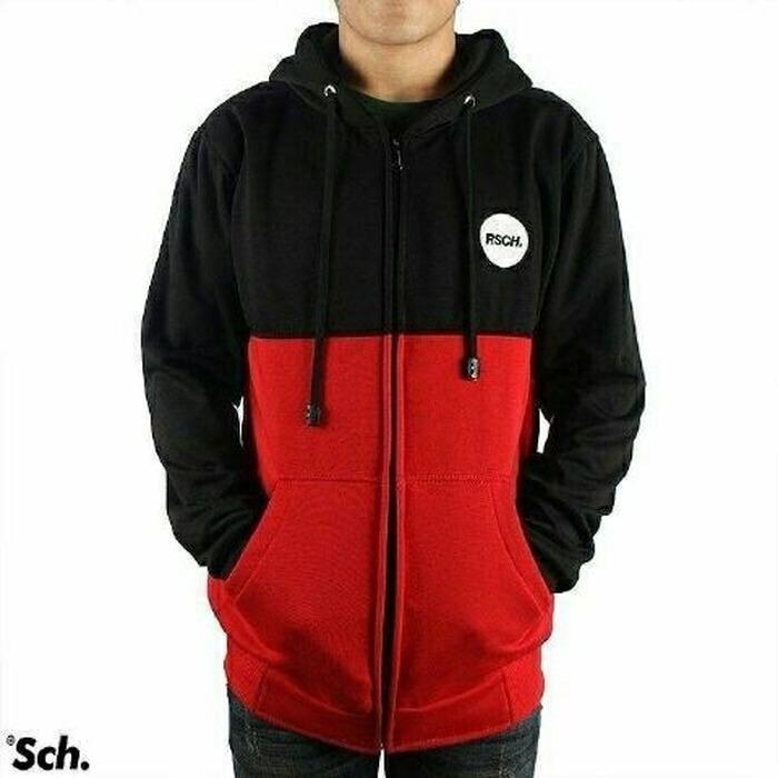 RSCH Combi Maroon Black / Jake Hoodie Pria Terbaru Cowok / jakt Sweater Hoodie Pria Cowok / Jaket Motor Pria Harian Murah / Jaket Distro Pria Kuliah Kampus