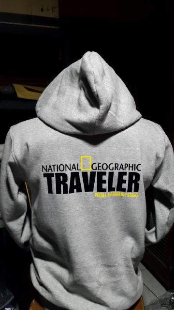 HOT SPESIAL!!! Jaket Hoodie National Geographic Traveler (Grey) - wdLZih
