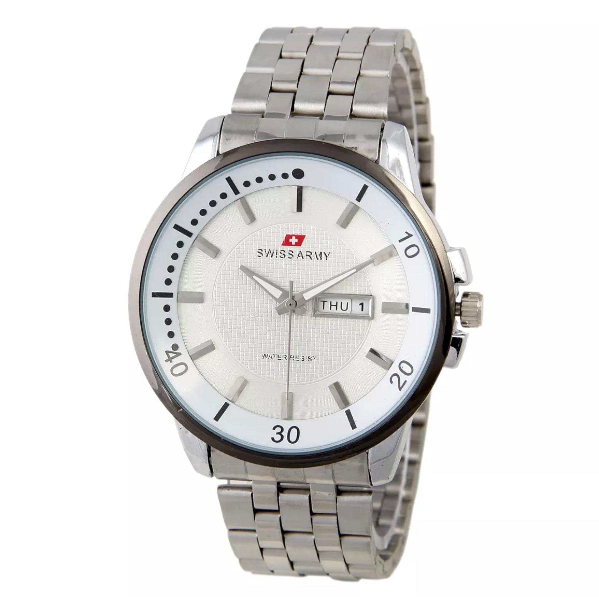 Jam Tangan Swiss Army Pria Original Swiss Army Mens Elegant SA 5231M ss sil Jam Tangan Pria Stainless Silver