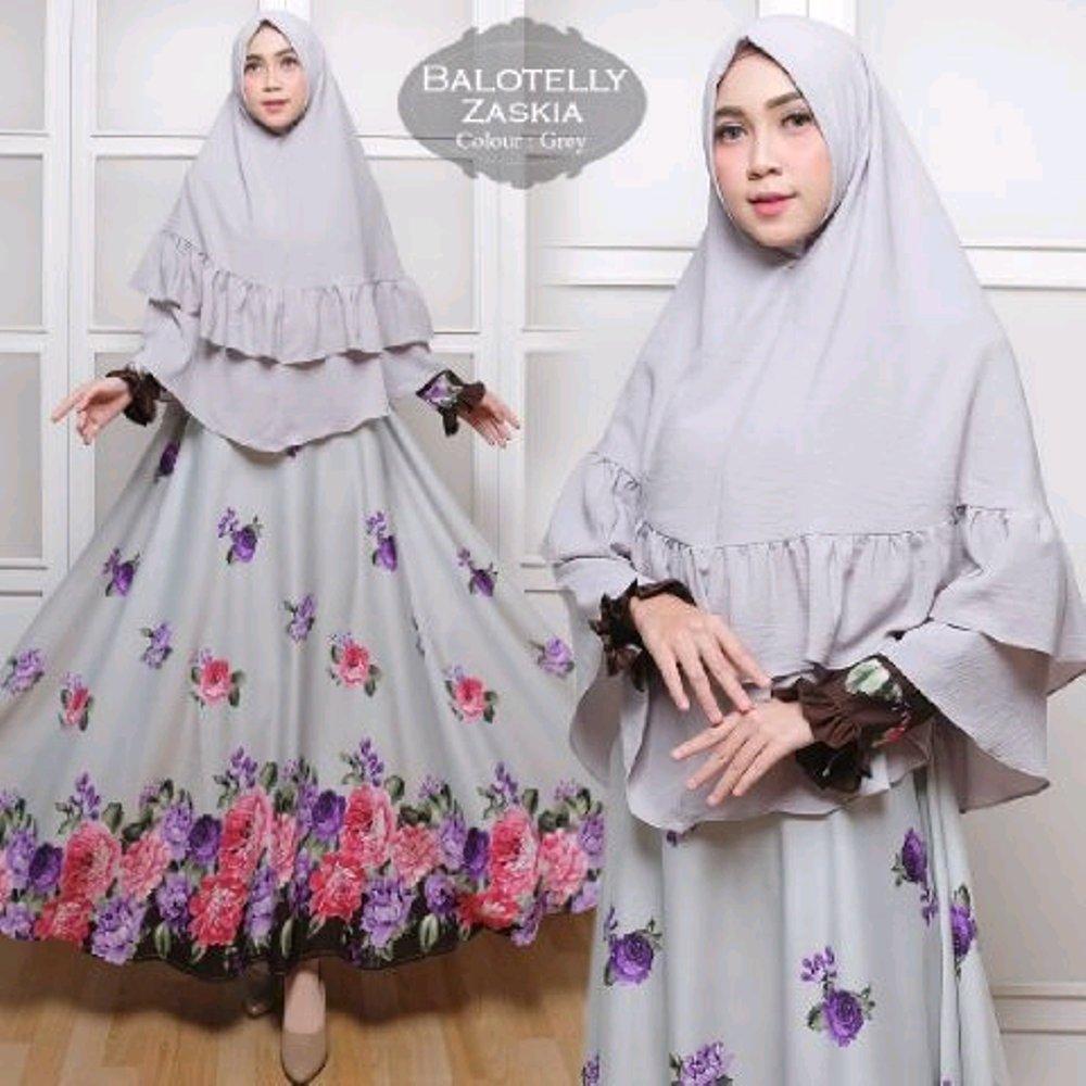 Gamis Syari Baloteli Zaskia Plus Khimar 3W di lapak Toko Kembar Tanah Abang rinymangiwa