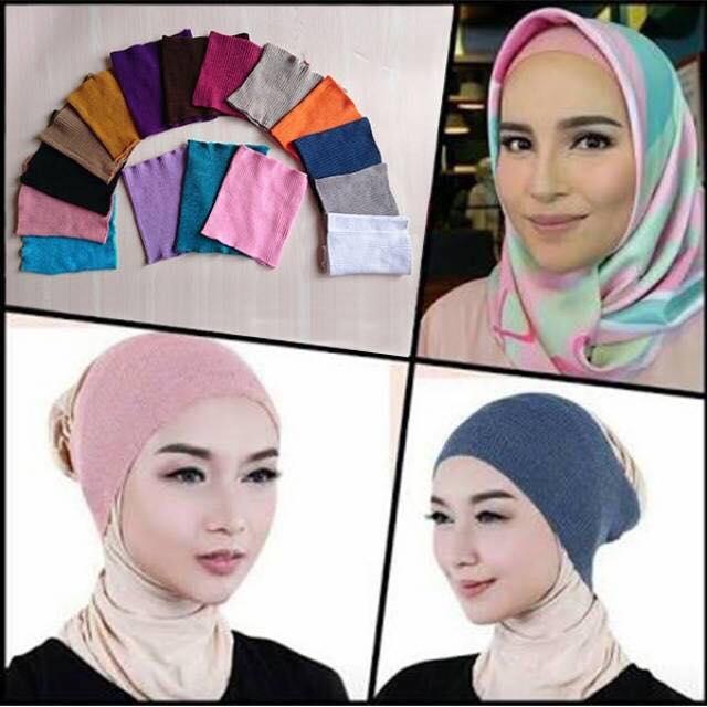 Labelledesign BANDANA POLOS RAJUT UNTUK INNER JILBAB HIJAB MUSLIM CIPUT WANITA