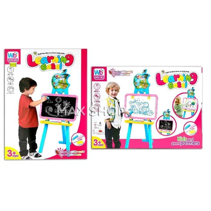 Best Seller Learning Easel Papan Tulis Anak White Board / Black