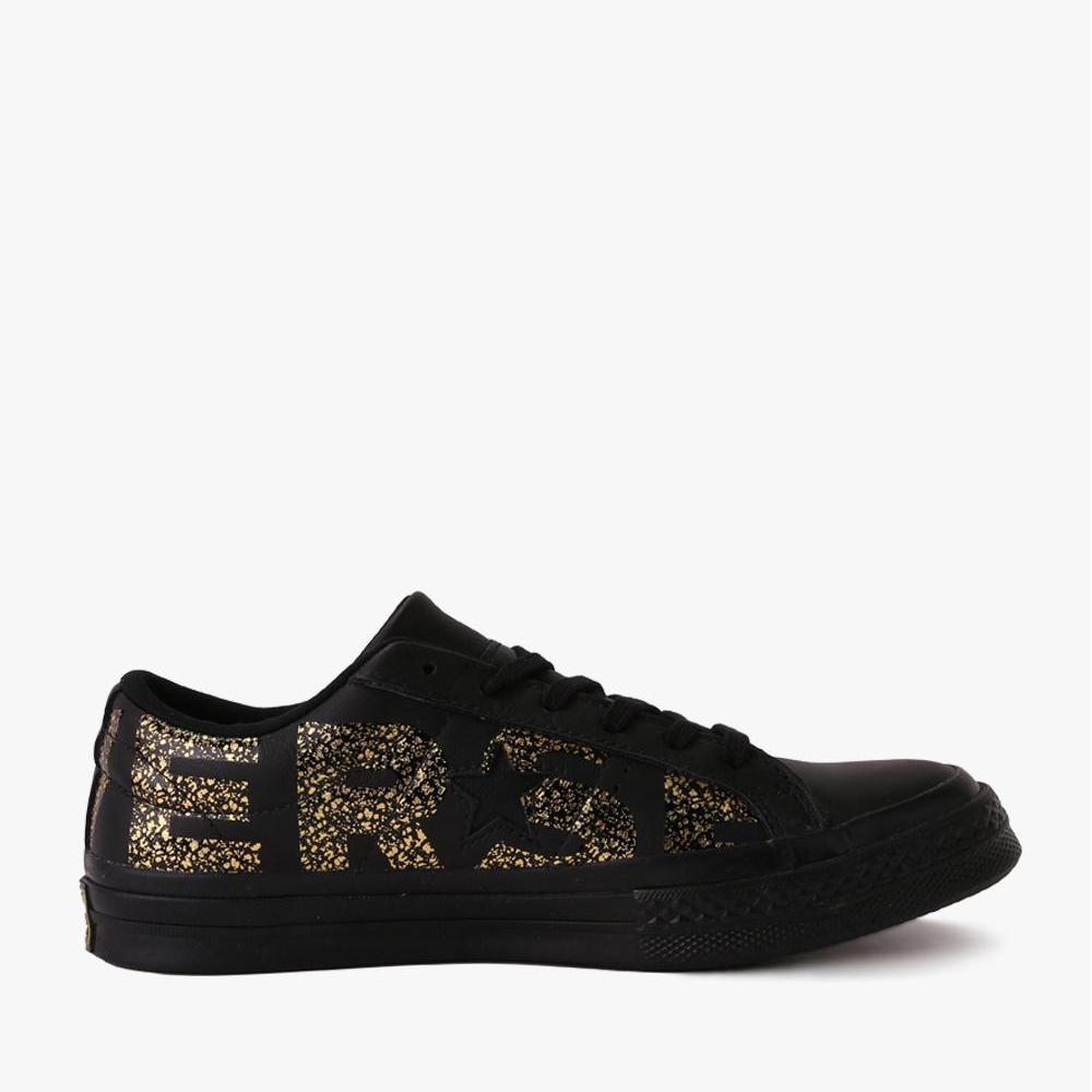 Converse One Star Ox Women's Sneakers Shoes - Unisex Size - Hitam