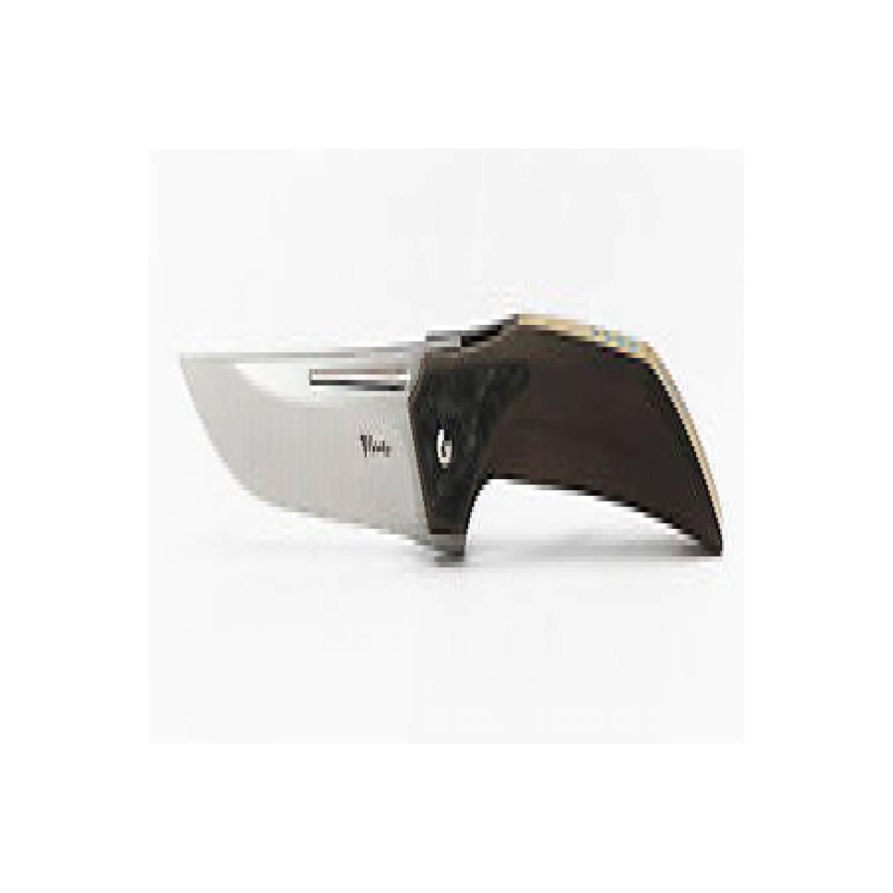 Pisau Reate Knives The Future Pocket Knife Bronze Titanium & Carbon Fi
