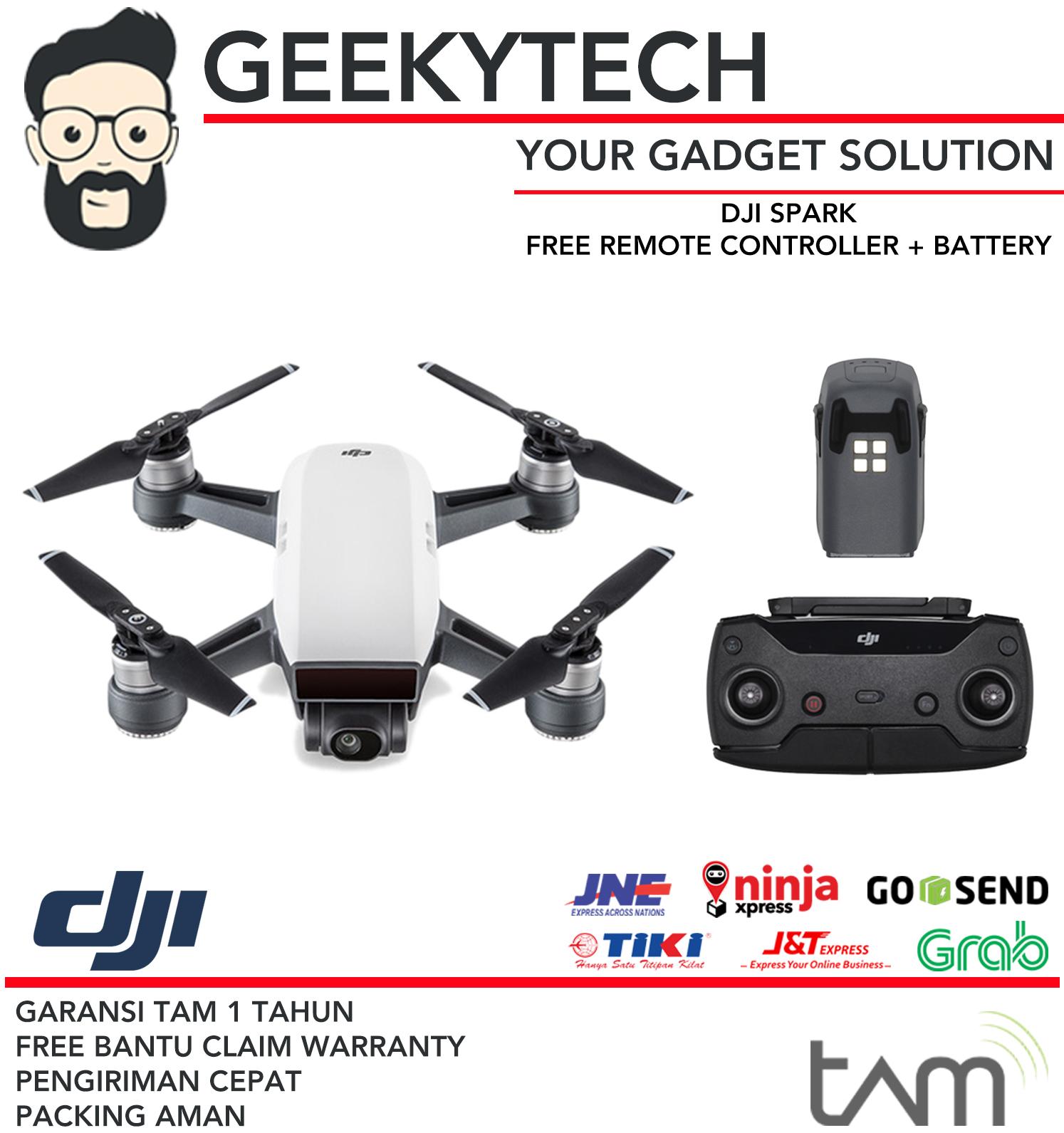 DJI SPARK + RC SPARK Bonus Spark Battery - Garansi TAM