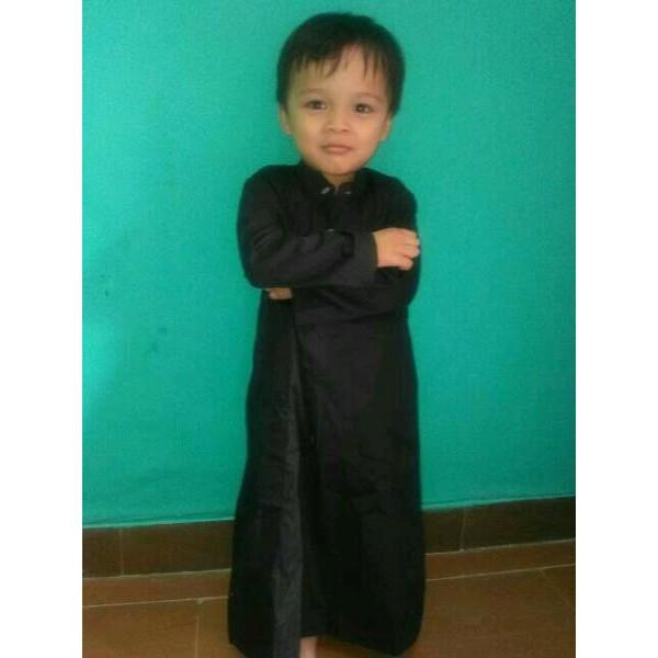 Promo Hari Ini Gamis Jubah Anak 2-5 Tahun Hitam Untuk Lebaran