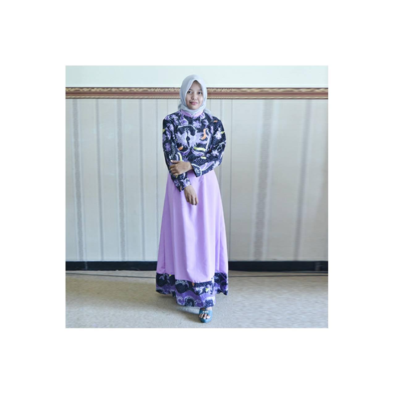 Gamis batik muslim kombinasi exclusive 191