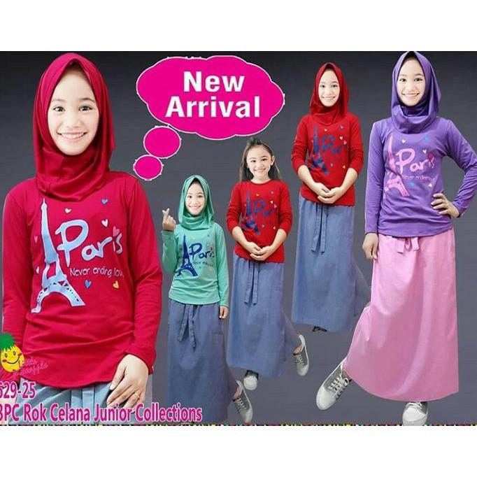 SETELAN ANAK LITTLE PINEAPPLE / BAJU MUSLIM ANAK PEREMPUAN 629-25 - KLDGNJS