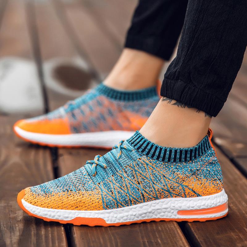 Bolt Running Shoes Sport Ultra Boost Training Sneaker Air Run Sport Shoes Lace-up Breathable Outdoor Walking Trainer / sepatu olahraga Casual Pria Trendi / sepatu olahraga Casual Pria Trendi