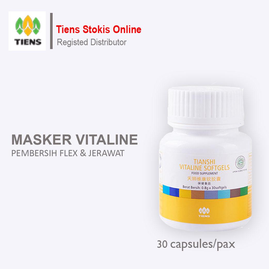 Tiens Vitaline / Vitamin E Masker Wajah Penghilang Flek & Obat Jerawat / Promo 30 Kapsul + Kartu Diskon Tiens stokis Online