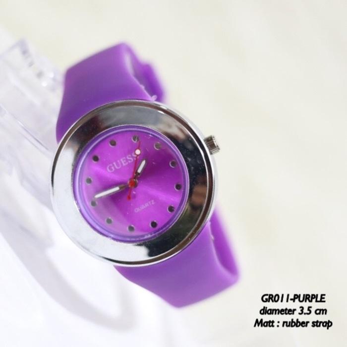 JAM TANGAN DISTRIBUTOR GROSIR MURAH SUPPLIER MONOL GUESS GENEVA RUBBER
