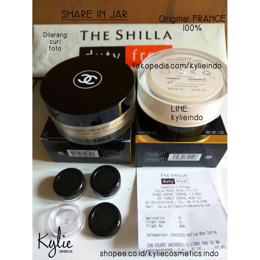 SHARE IN JAR - CHANEL POUDRE UNIVERSELLE LIBRE LOOSE POWDER NATURAL FINISH LOOSE POWDER ORIGINAL Variasi 3gr #20 + jar sifter