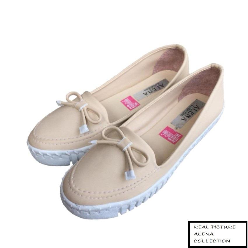 Alena / fashion wanita / flat shoes wanita / sepatu casual / sepatu cewek / sepatu flat wanita / sepatu murah / sepatu sendal wanita / sepatu slip on wanita / Sepatu Kets Slip 01 Wanita