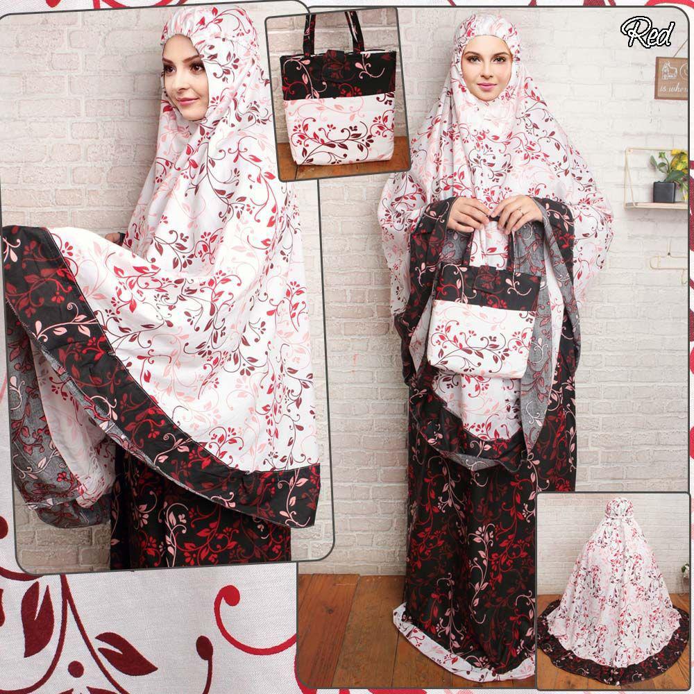 Mukena trendy dewasa adem katun jepang naila batik tosca