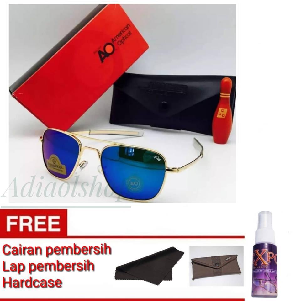 Kacamata Pria Polarized American Optical Polarized - Lensa Biru