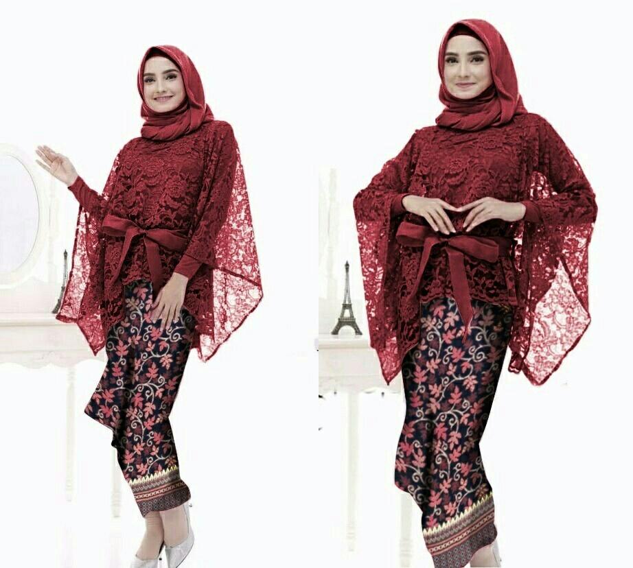 Honeyclothing Baju Setelan Kebaya Wanita Aira / Kebaya MUrah / Setelan Batik Trendi