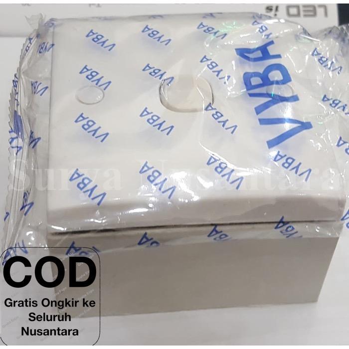 Saklar Engkel Satu Tunggal OB Dus Segi Vyba + Mangkuk Model Clipsal