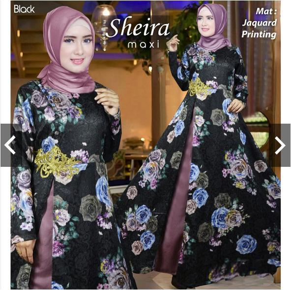 TotallyGreatShop Gamis Syari Pesta Original Bordir Cantik Jacuard Import Printing Motif (TEBAL) Real Pic Baju Kondangan Muslimah Muslim Wanita Terbaru Gaun Pesta Party Maxi Dress Gamis Pesta Wisuda Remaja Kebaya Pesta Modern Hijaber Jumbo ihsheira