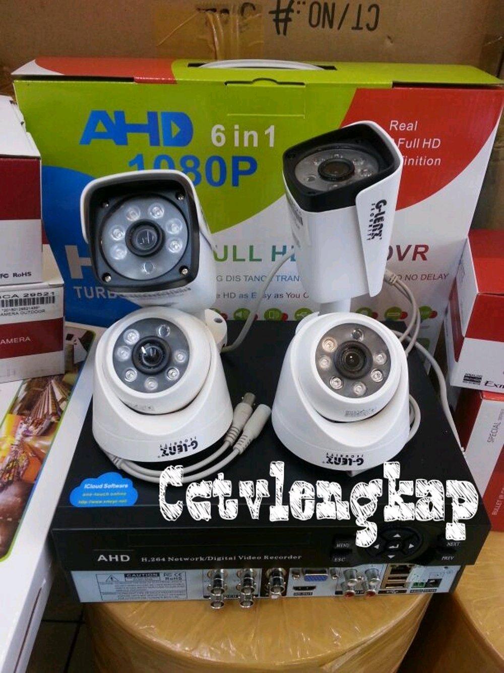 Paket kamera cctv 4ch 2mp full hd glens ic sony exmor