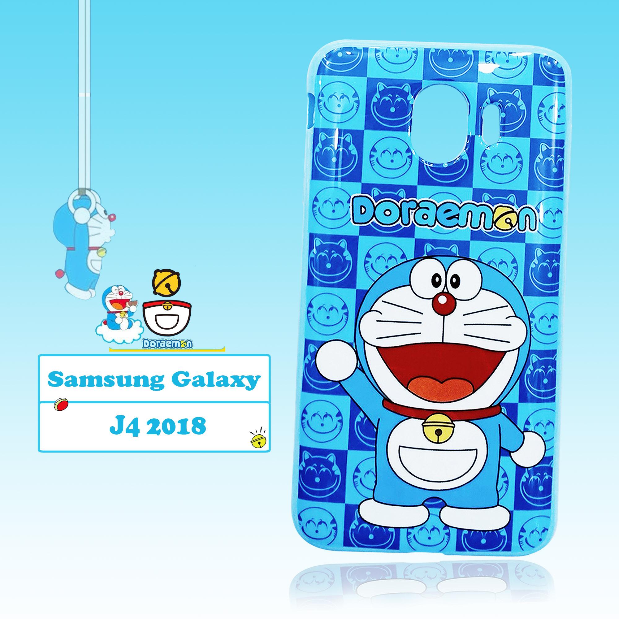 BCS Softcase Doraemon Ceria Phone Case New Samsung Galaxy J4 2018