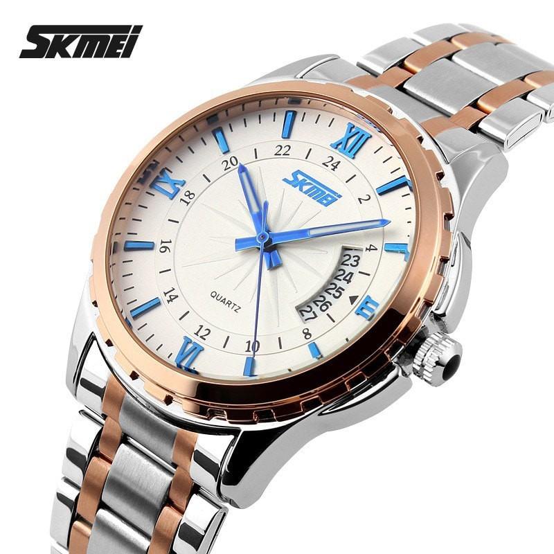 Jam Tangan Pria Elegan Original Seiko SKMEI 9069 Anti Air 30M - Blue