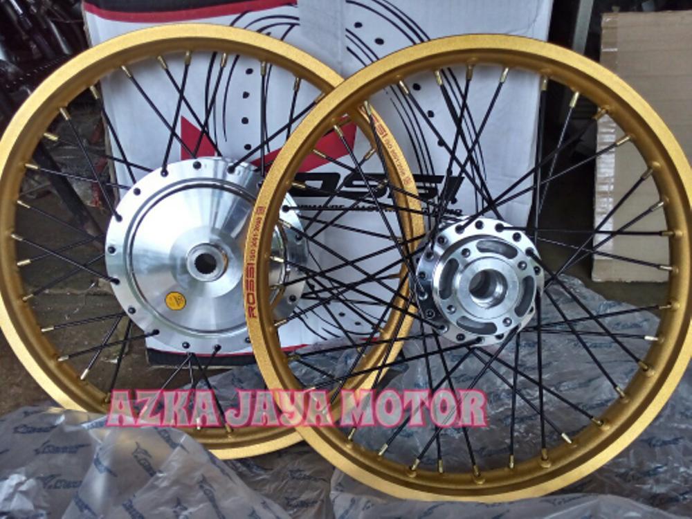 Velg Set 17 Yamaha Mio M3 V Rossi Gold jari-jari hitam warna