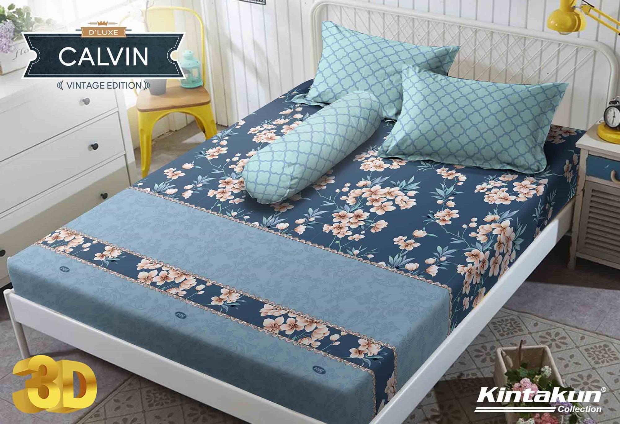 Sprei Kintakun DLuxe Single Size Vintage Edition Uk. 120x200 cm - Calvin