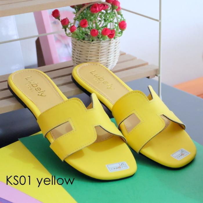 TERBAIK JAMAN NOW - SANDAL FLAT WANITA KS01