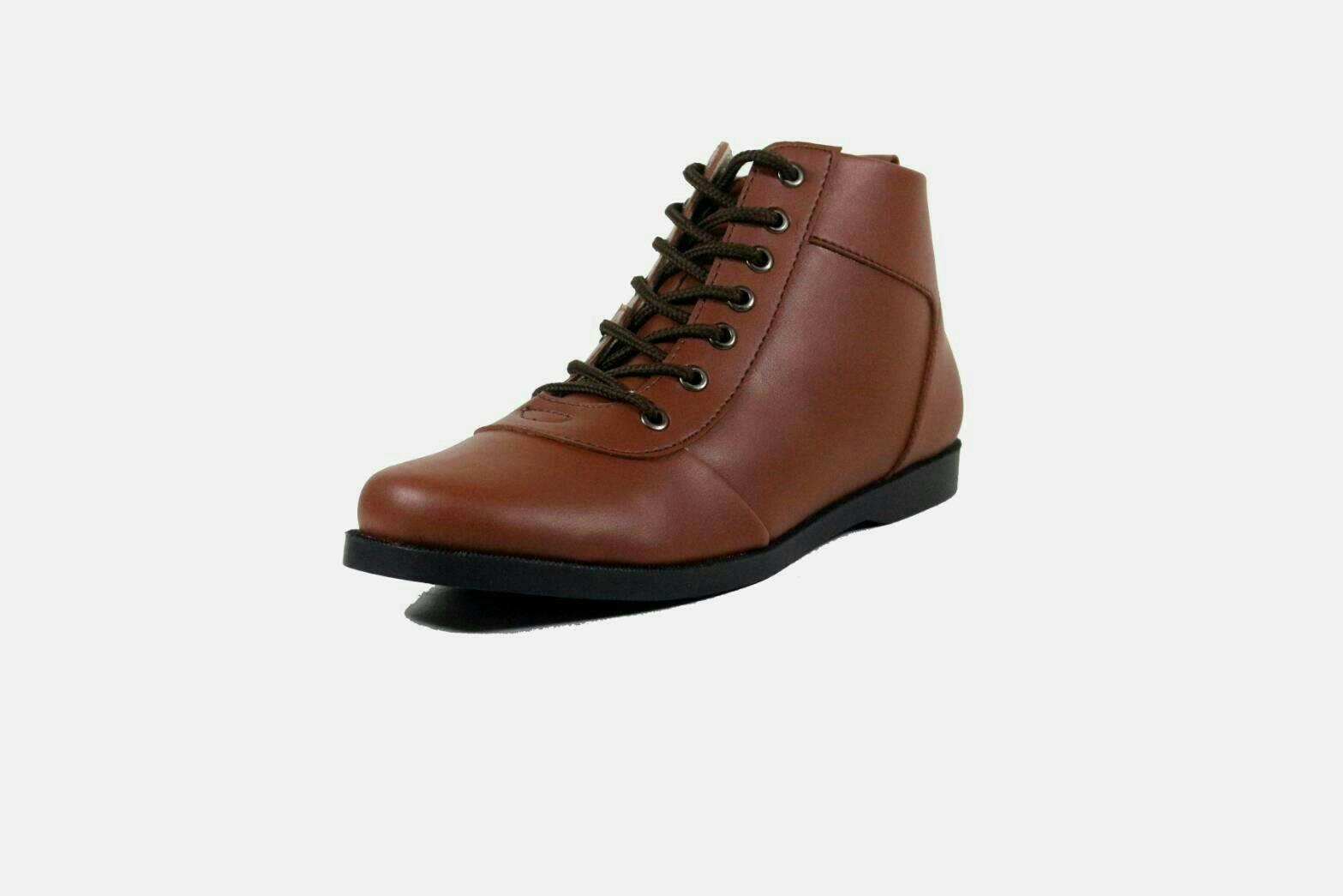 Sepatu pria semi boots avail Davidson black brodo