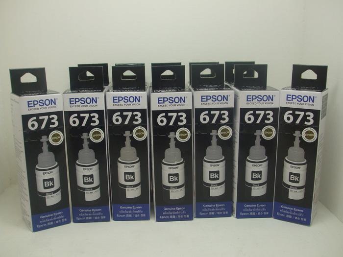 Tinta Printer Epson Original 673 L800 L805 L850 L1800 T6731 Black 6731