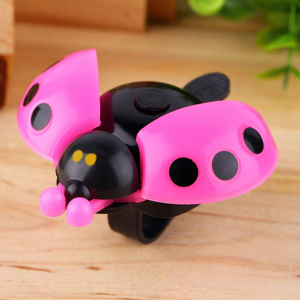 Lovely Kid Beetle Ladybug Ring Bell For Cycling Bicycle Bike Ride Horn Alarm