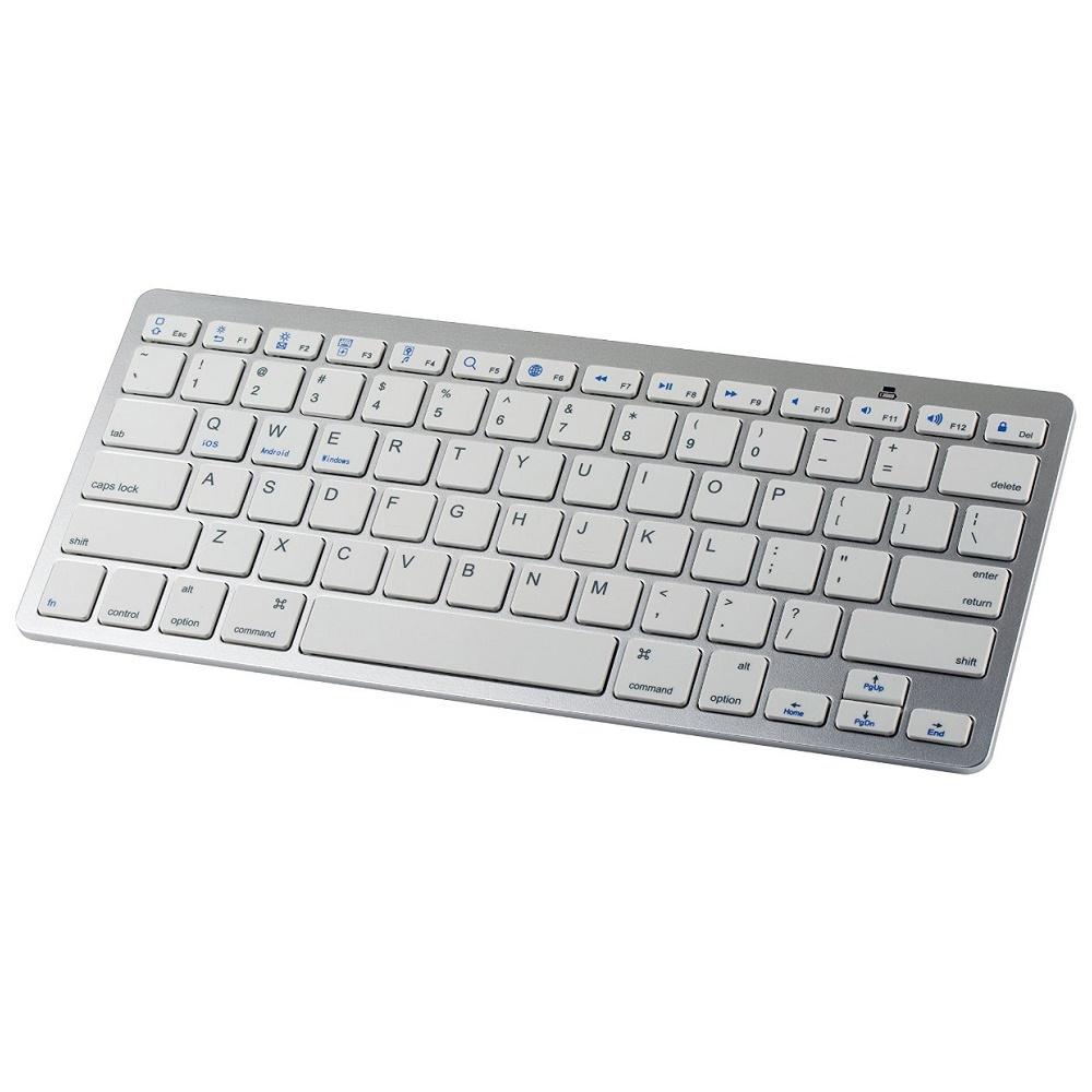 Wireless Bluetooth Keyboard - Silver